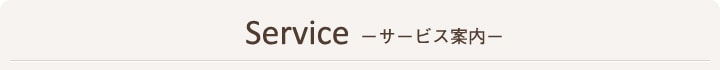 サービス案内