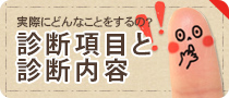 実際にどんなことをするの？診断項目と診断内容